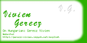 vivien gerecz business card